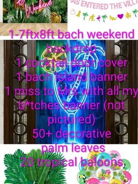 Tropical Bachelorette Party Supplies